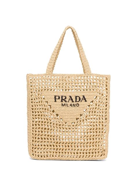 prada woven shopper tote|Prada tote for sale.